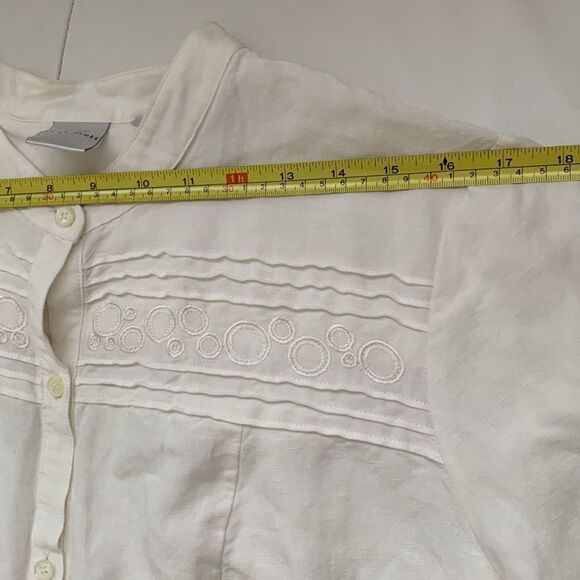 Emma James Linen Blend Blouse/ Skirt Set  Size 12 - Picture 4 of 16